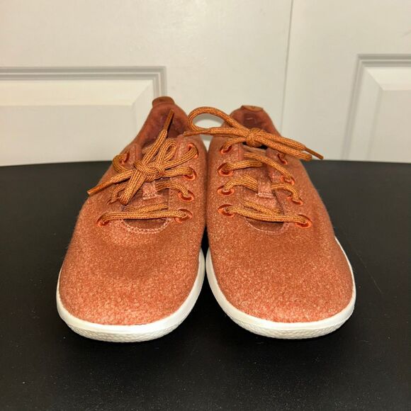 Allbirds Women's Orange Wool Runners Sz. 10 - White Soles - Picture 2 of 8